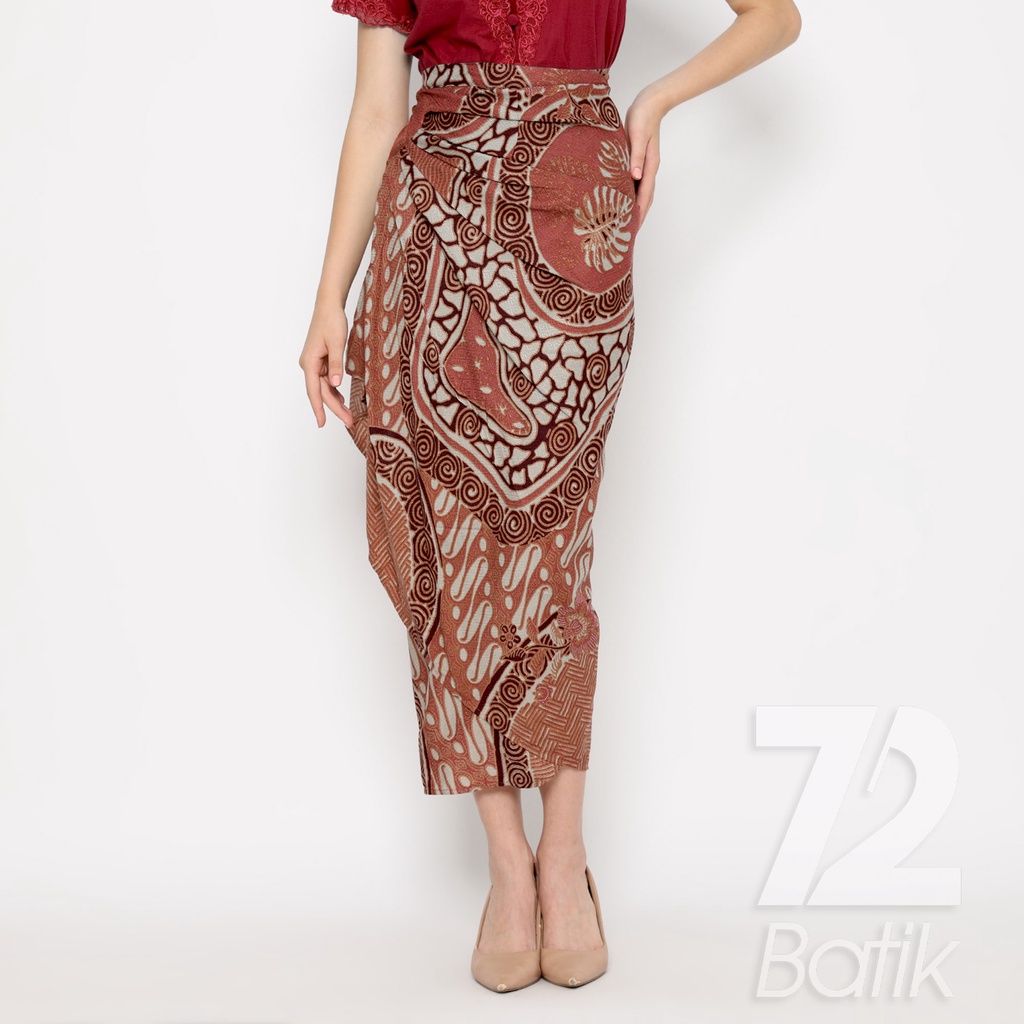 ROK BATIK SPAN Jena Skirt Lilit Kebaya Instan Modern Wanita Motif Parang Roll Warna Merah Hitam 723201 Cap 72 - Rok Batik Lilit Bawahan Skirt Kamen Kebaya Songket Batik Panjang Plisket Span Instan Jadi Bali Lembaran Premium Modern Untuk Wanita Kondangan