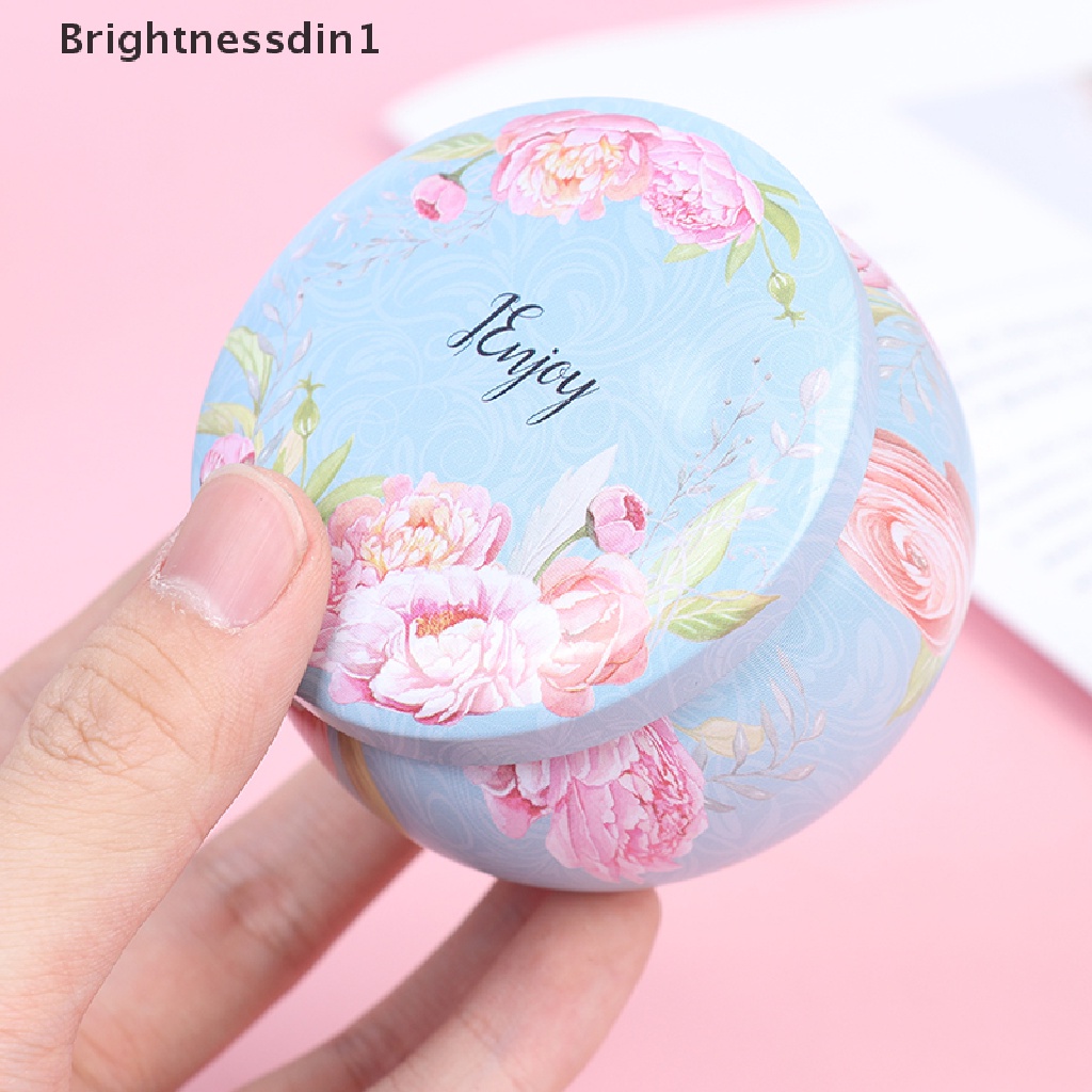 [Brightnessdin1] Kotak Tinplate Kosong Tins Kaleng Toples Wadah Wicks Sticker Pusat Aroma DIY Membuat Perlengkapan Butik