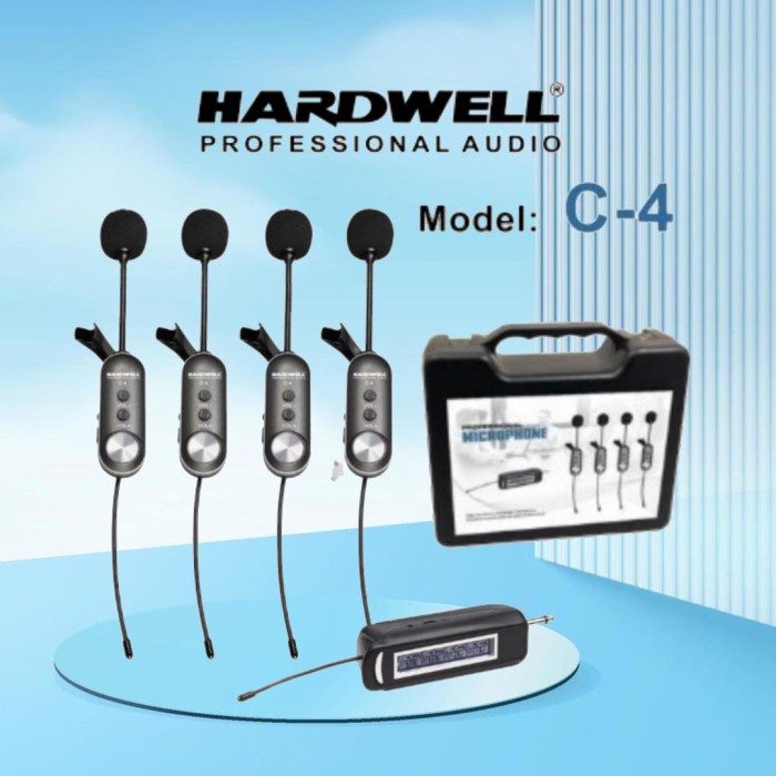 Mic wireless 4 Clip on Hardwell C4 Lavalier Wireless Microphone