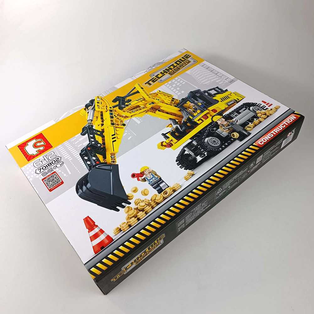 Sembo Building Blocks Mainan Mobil Mobilan Anak Engineering Bulldozer 841PCS - 701802