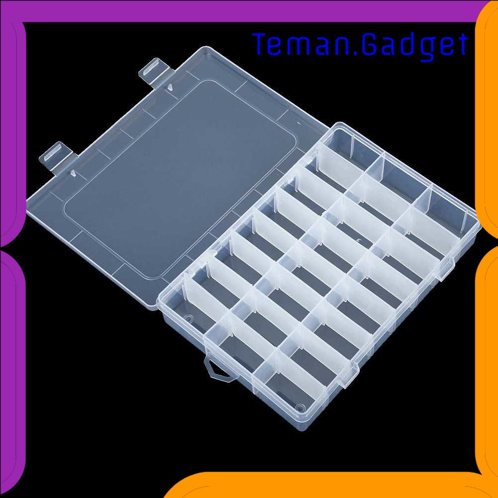 TG - KTK SQUARE Kotak Penyimpanan Adjustable Grid Box 24 Slot - J24D