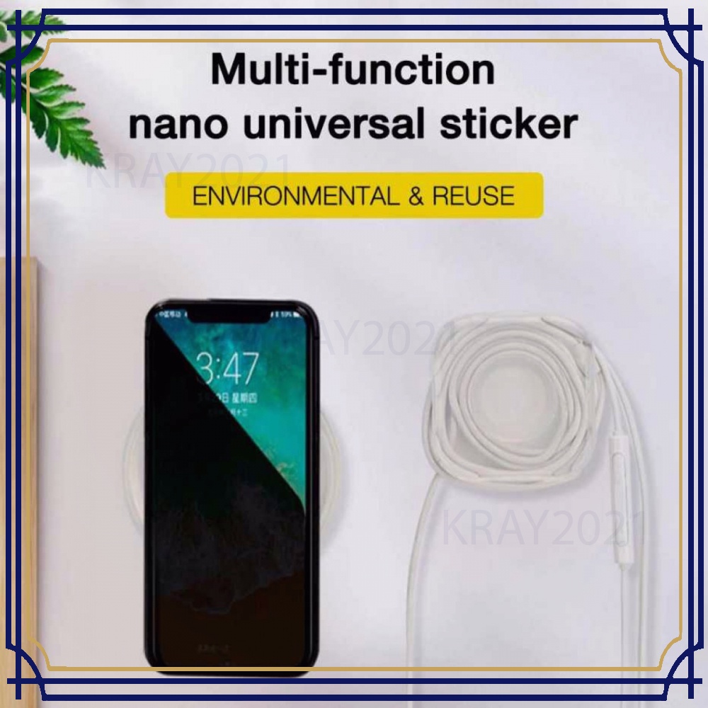 Holder Smartphone Nano Adhesive Sticky Rubber Pad -TP939