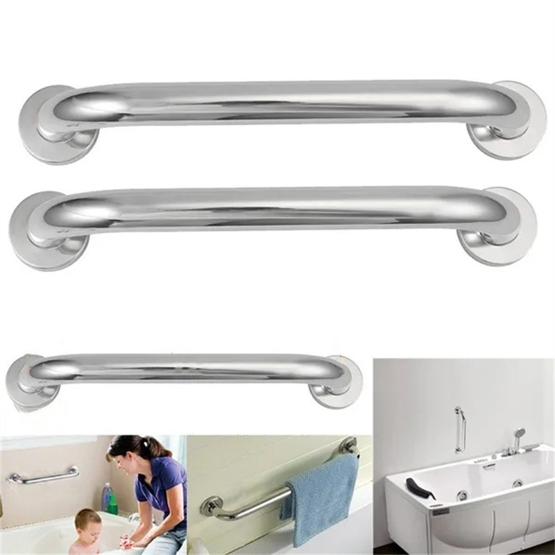 ღ 304 Stainless Steel Kamar Mandi Pegangan Bathtub Shower Anti-Slip Ambil Bar Pegangan Keselamatan Alat Gantung Dinding Kamar Mandi rak Kamar Mandi Aksesoris