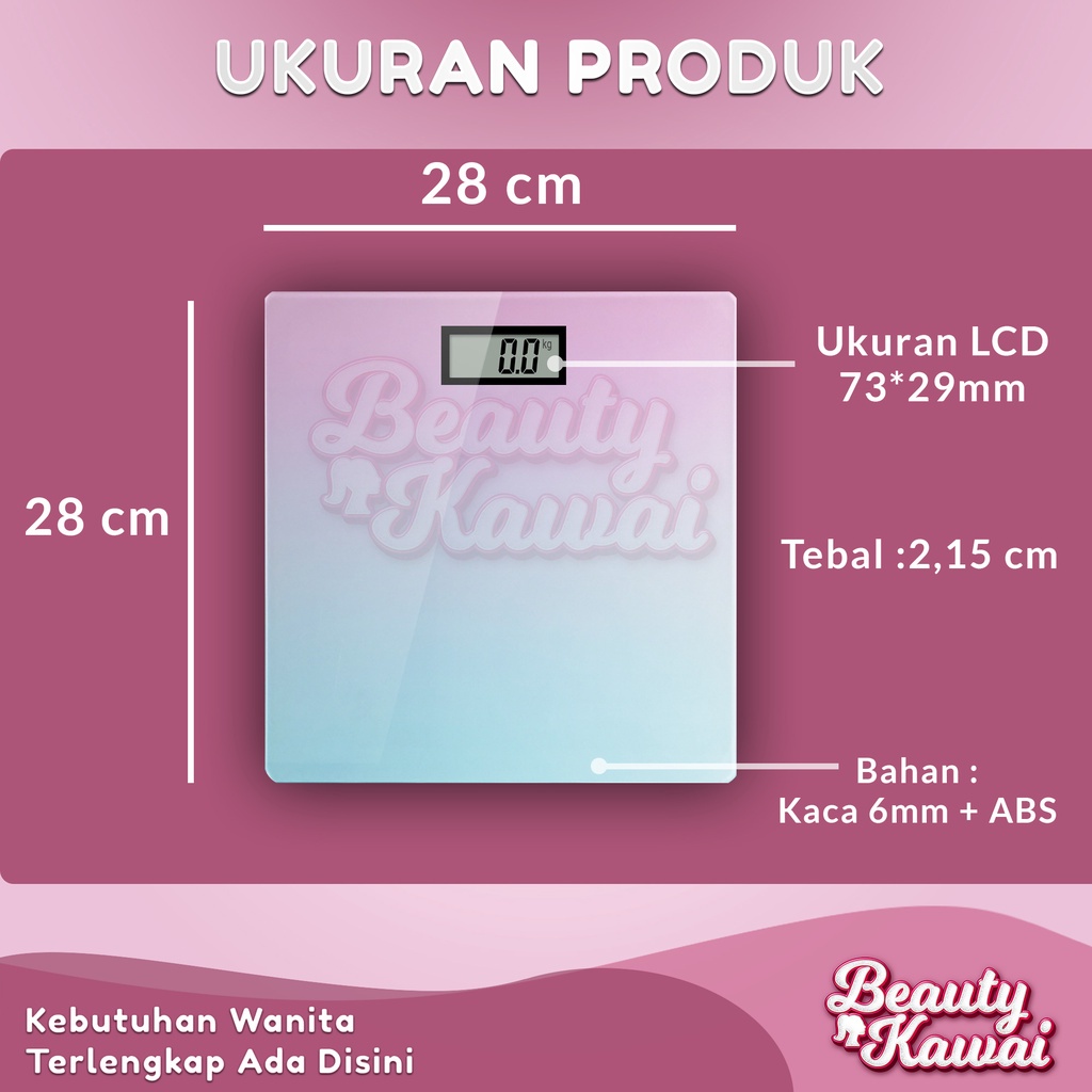 Timbangan Badan Digital Bluetooth Body Fat Smart Scale Tempered Glass