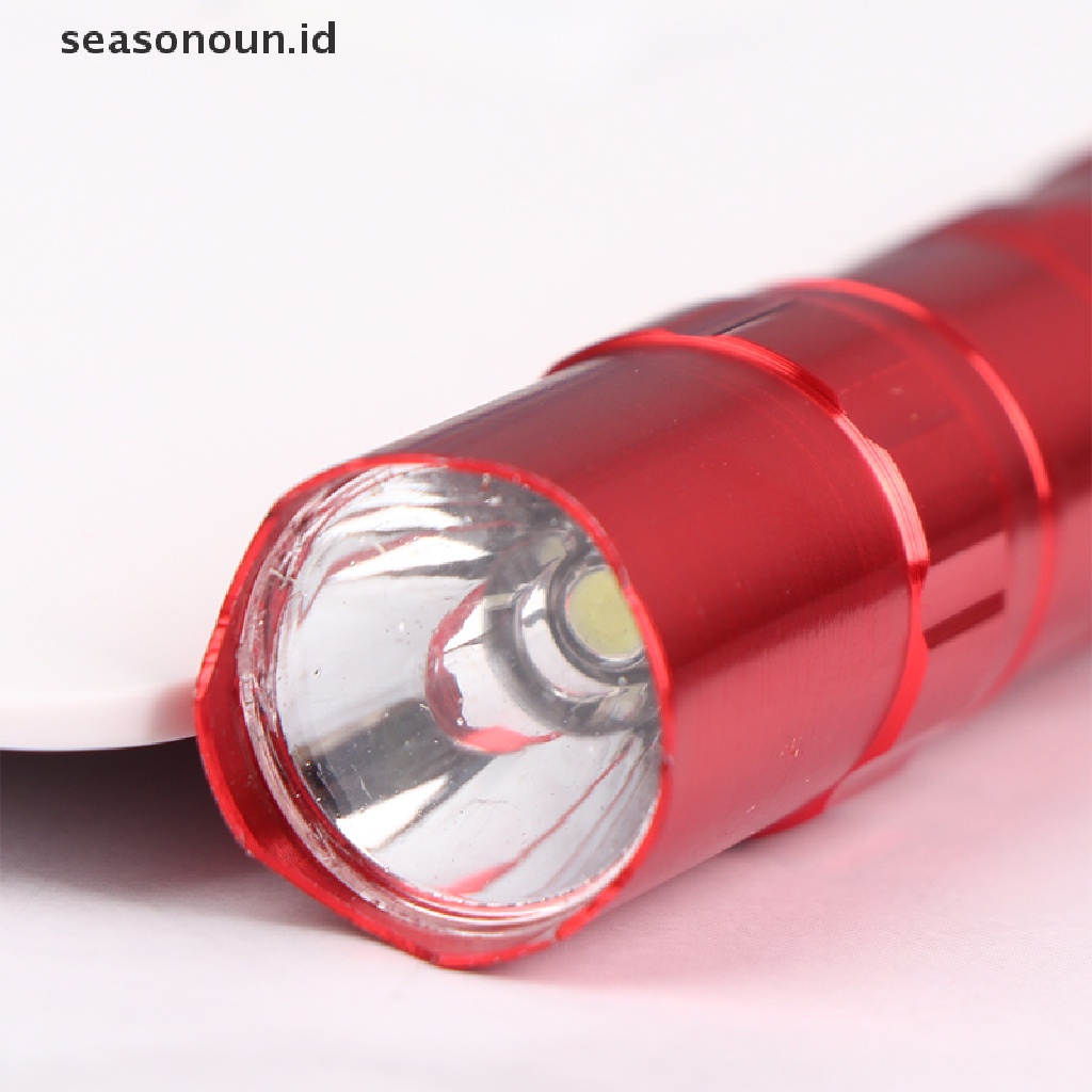 Seasonoun 3W Aluminium Alloy Tahan Air LED Torch Portable Lampu Saku Cahaya Yang Kuat.