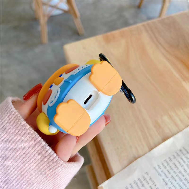 INPODS 3d Kartun Lucu Headphone Musik Ayam Dengan Topi Baseball Bluetooth Earphone Lembut Silikon Pelindung Case Cover Untuk Airpods1 2 I12 i13 Inpods12 13 TWS