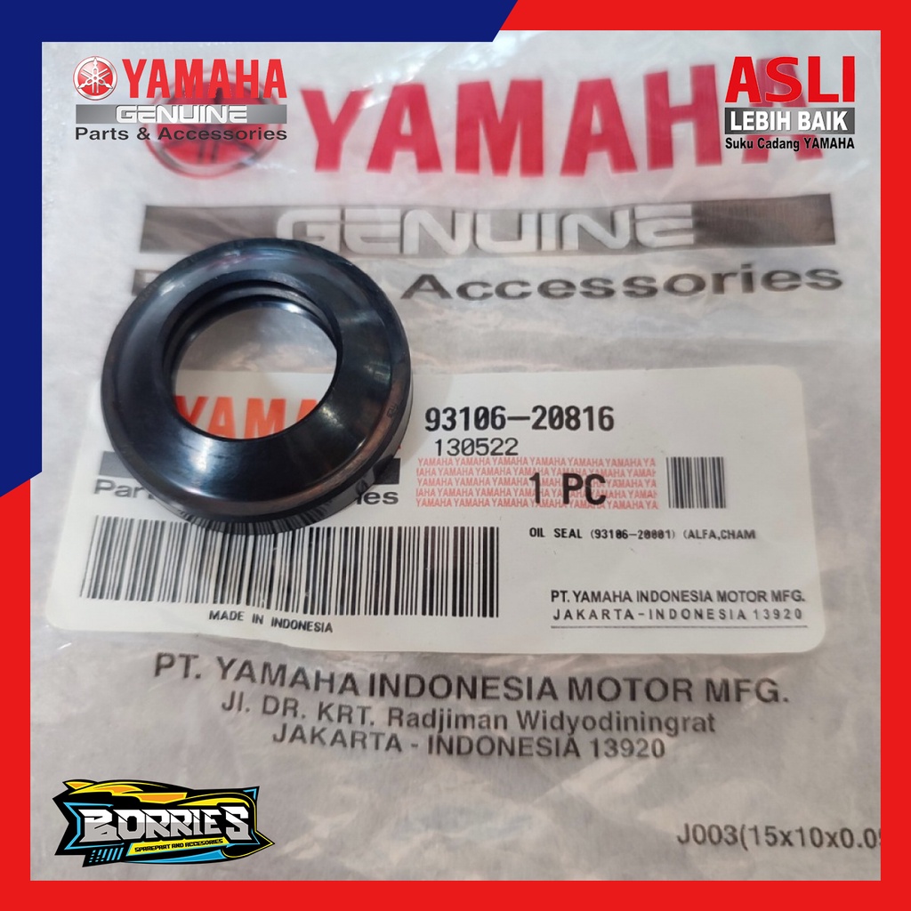 seal as roda depan FIZR FIZ R F1ZR MIO NOUVO JUPITER Z VEGA ORIGINAL 93106-20816