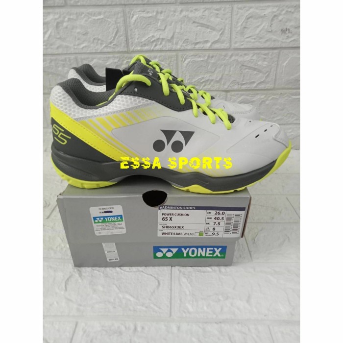 {MentariStore} SEPATU YONEX SHB 65 X3 65X3 WHITE LIME ORIGINAL Diskon
