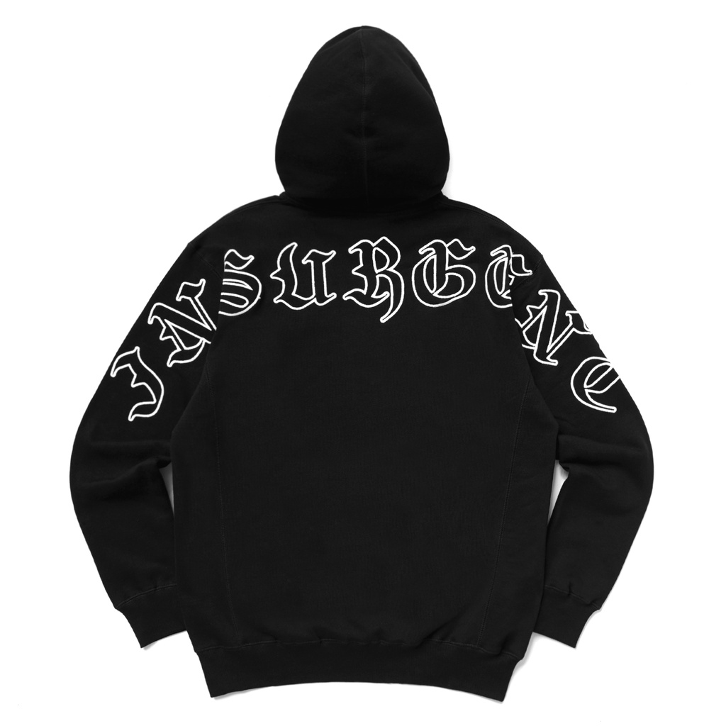 Insurgent Club - Heavyweight IC Hoodie Black 375 gsm