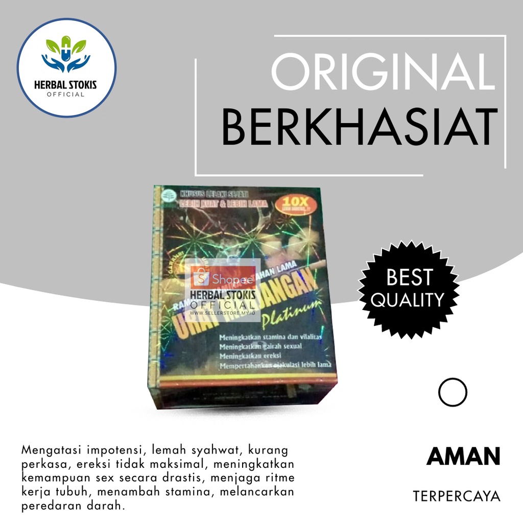 

Suplemen Kapsul Herbal Urat Menjangan Original Obat Pria (Kuat) Tahan Lama isi 20 Kapsul