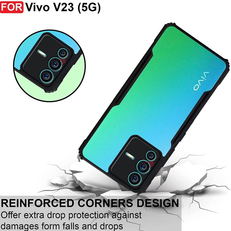 ANTI SHOCK FUZE CASE VIVO V23/ V20 SE/Y16 Y02S/ Y12 Y15 Y17/ Y20 Y20S Y12S/ SHOCKPROOF TRANSPARANT CASE ACRYLIC