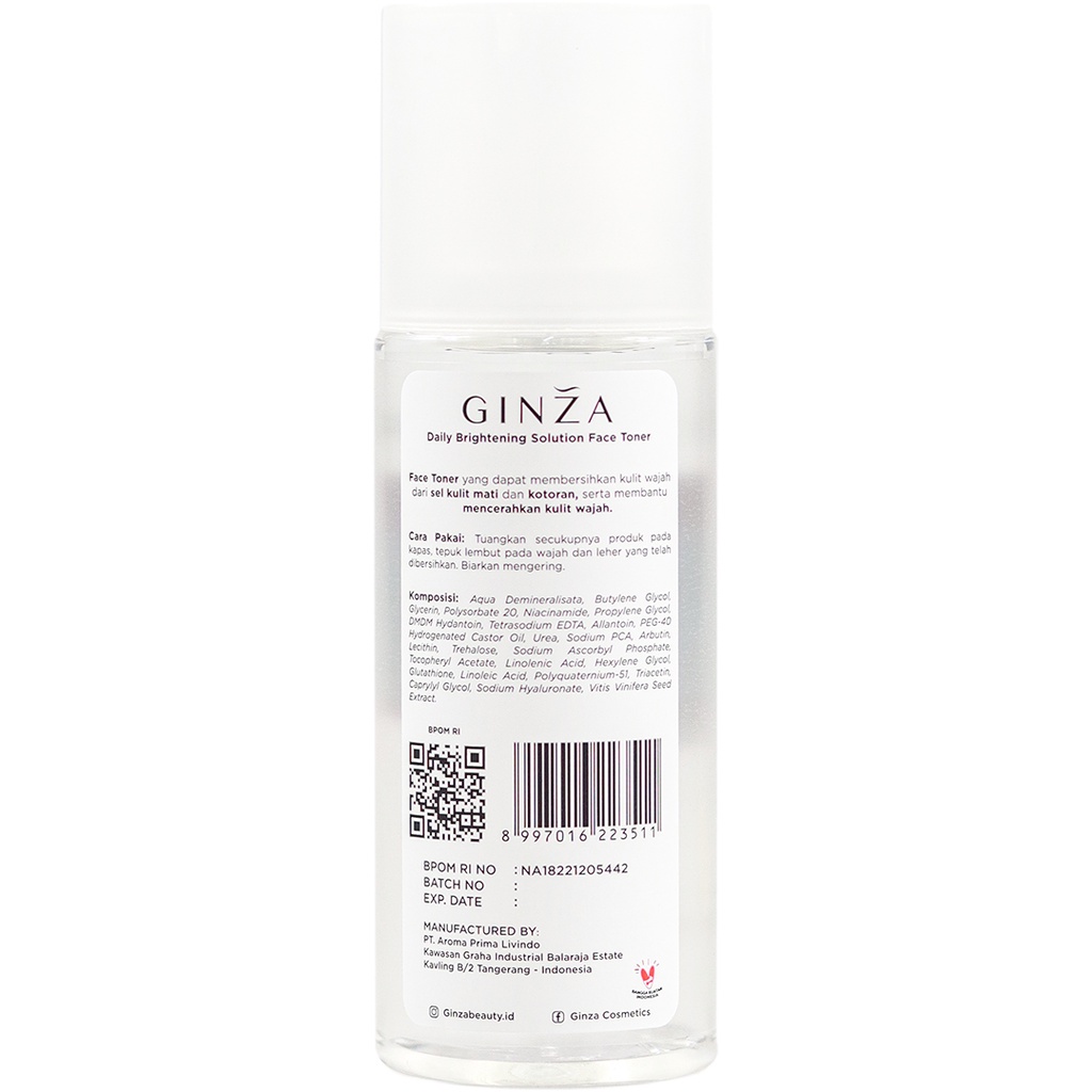 GINZA Daily Brightening Solution Face Toner 105ML