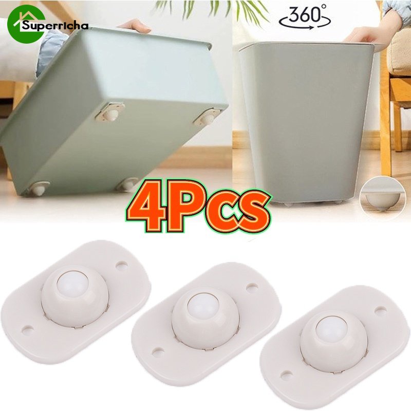 Hot Sale/4pcs Universal360°Katrol Putar/Kastor Putar Perekat Diri Bebas Pukulan/Katrol Kotak Penyimpanan/Roda Furniture/Rol Arah