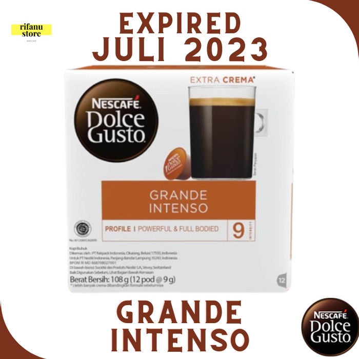 

[Ready Stock]bisa COD Nescafe Dolce Gusto Grande Intenso Capsule Coffee NDG 1 Box Original - Juli 2023