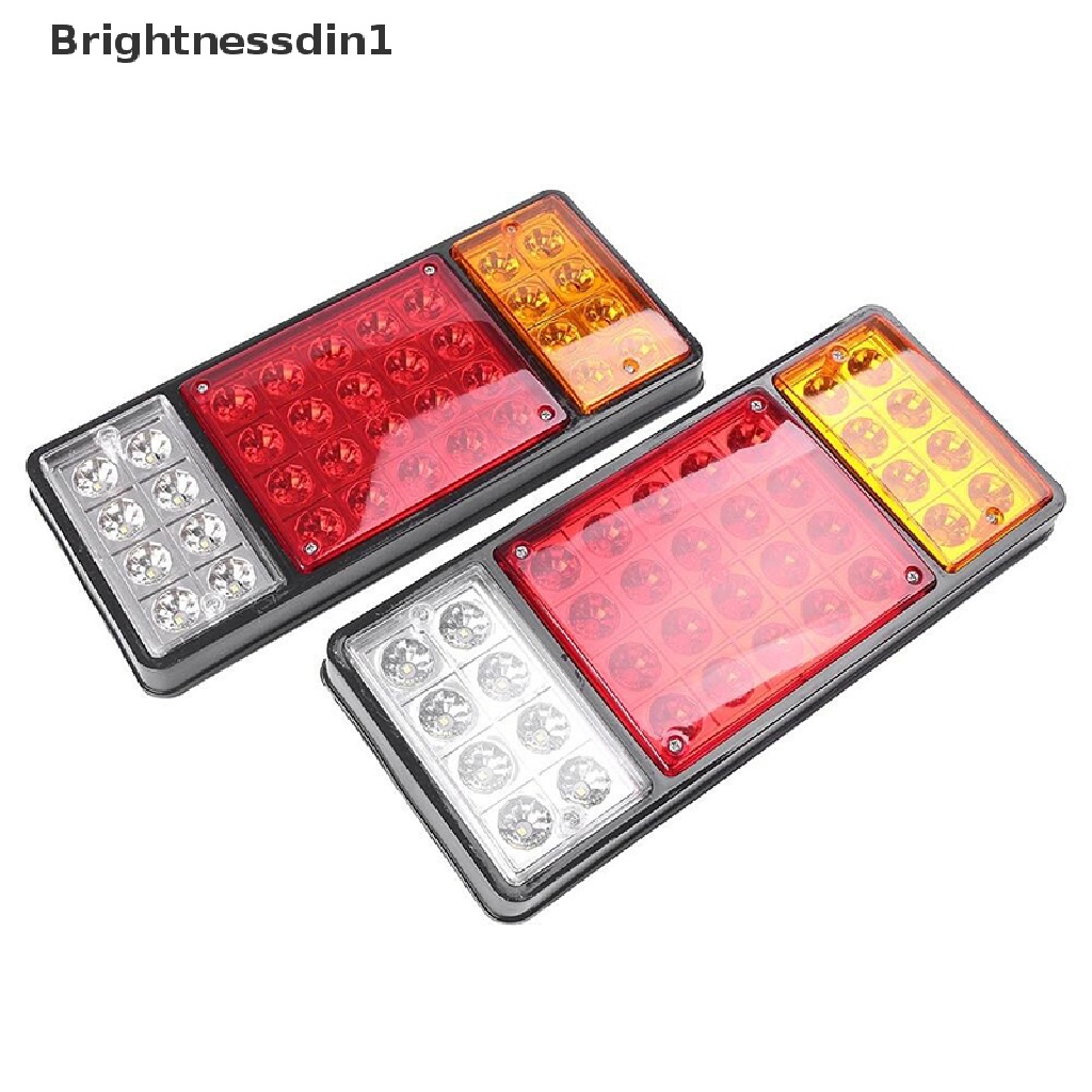 [Brightnessdin1] 12v 36LED Lampu Ekor Belakang Rem Stop Indikator Lampu Trailer Truk Van Caravan Butik