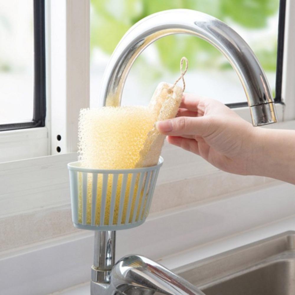 [Elegan] Drain Rack Creative 1Pcs Hanging Snap-on Praktis Adjustable Spout Holder