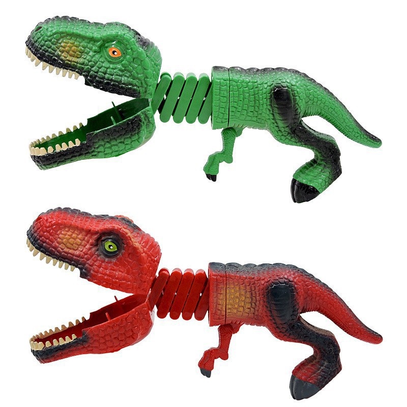 Mainan Musim Semi Yang Dapat Ditarik Bentuk Hiu Dinosaurus Menarik/Mainan Interaktif Gigitan Mulut Pembuka Hewan Menyenangkan/Mainan Mischief Anak-Anak Kreatif Masa Kini