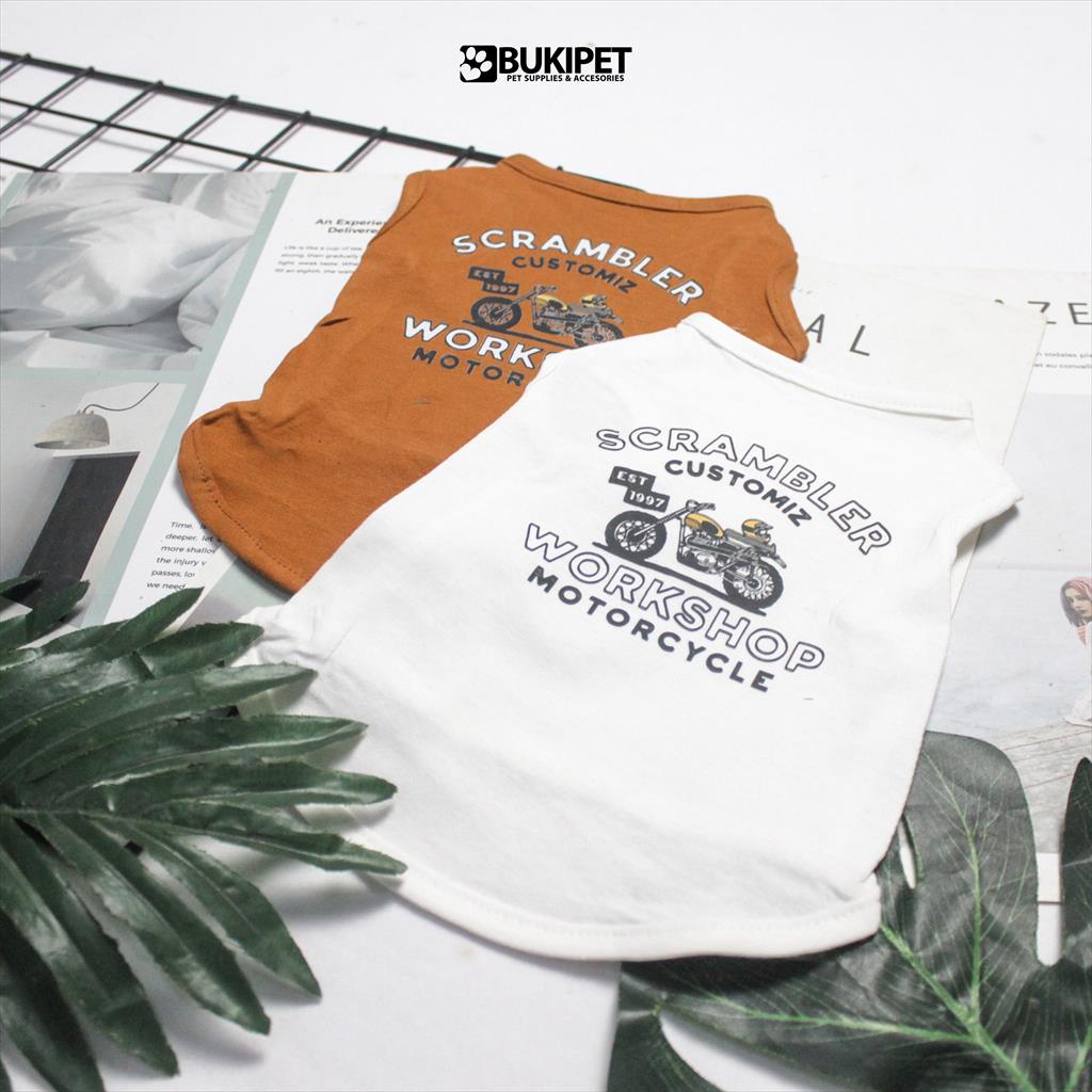 baju kucing anjing kelinci monyet lucu murah  aksesoris hewan kecil - SCRAMBLER TANK SERIES