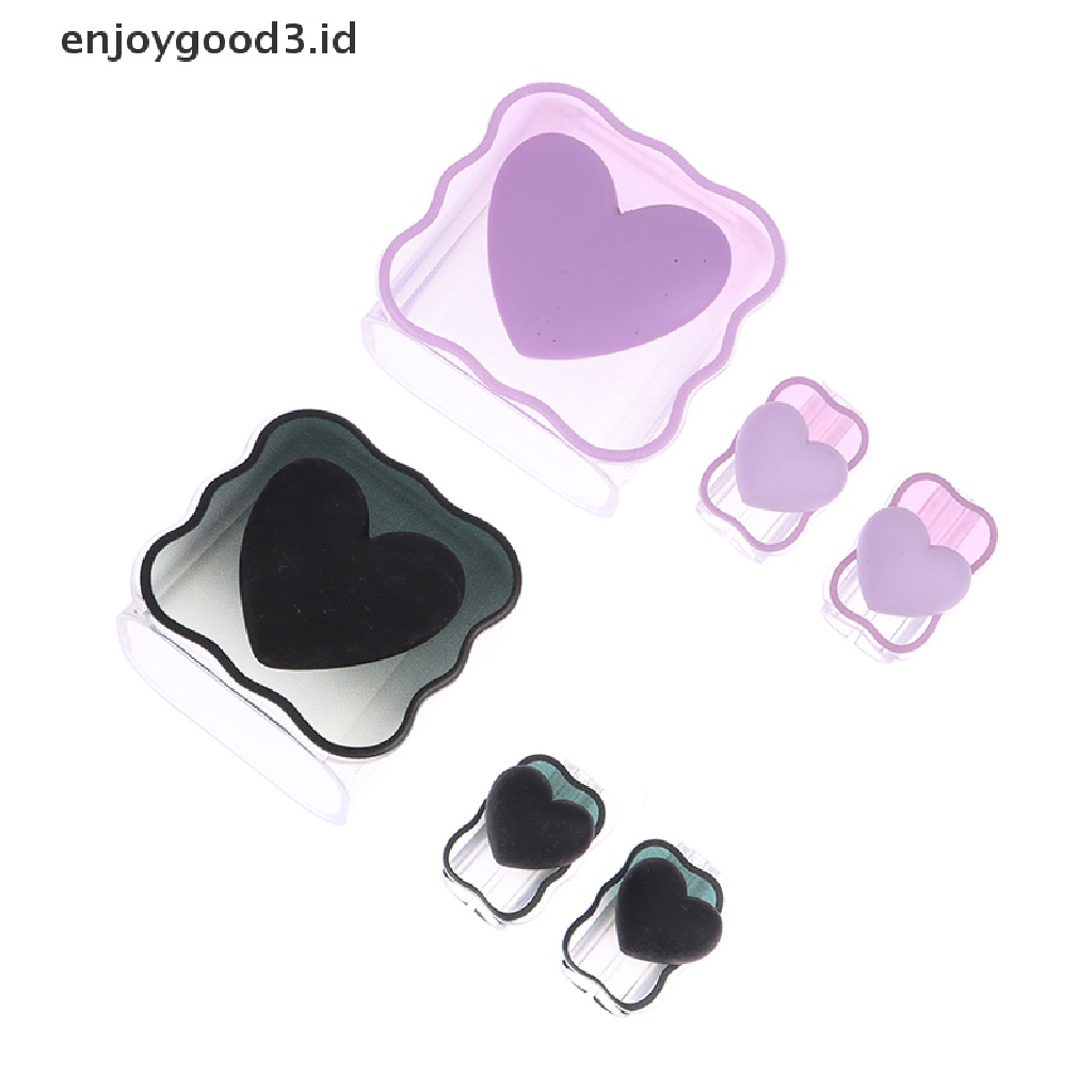 [Rready Stock] Cute Love Heart Clear Charging Pelindung Kabel Case Charging Safe Protector (ID)