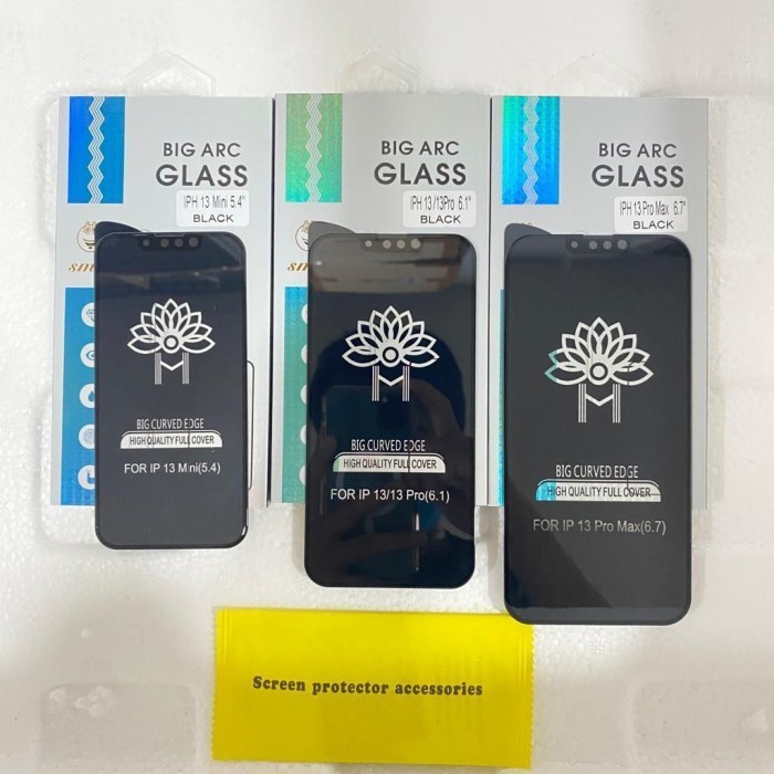 Tempered Glass SMILE Samsung A04/A04S/A04E/A13 4G/A13 5G/A23/A33/A53/A73/A22 4G/A22 5G/A03/A03 Core Full Glue All Coverage 9H Anti Gores