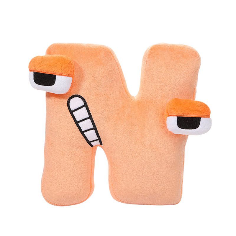 [ Bahan Plush/Yelvo ] Mainan Boneka Bantal Desain 26 huruf Alfabet Lore ukuran besar