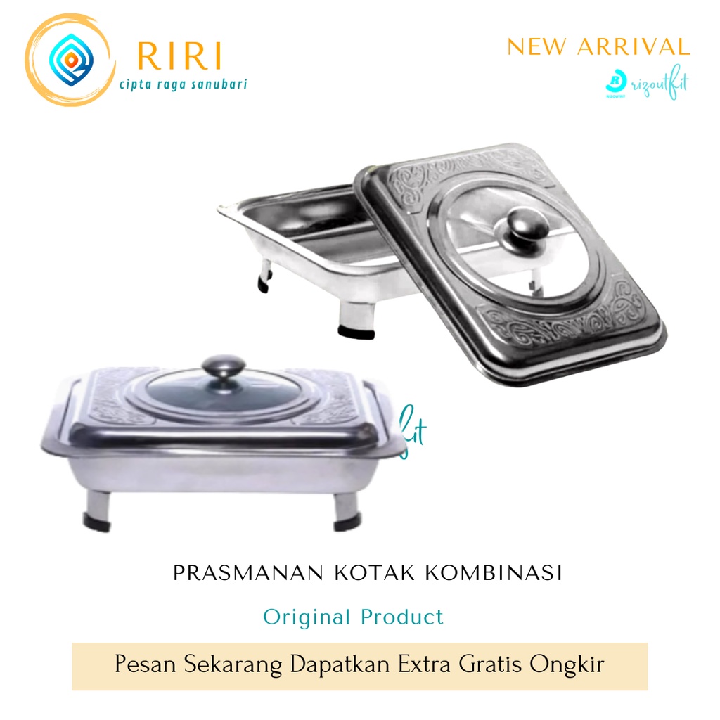 Prasmanan Set Stainless Kotak - Tempat Prasmanan - Wadah Prasmanan - Perasmanan Stainless - Box Maka