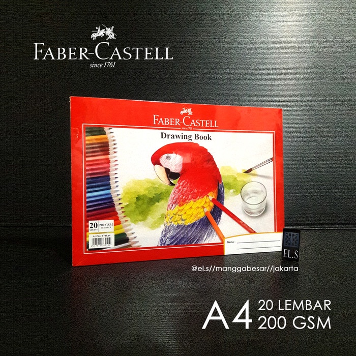 

DISKON SHOPEE/ Faber Castell Drawing Book A4 (Buku Gambar)