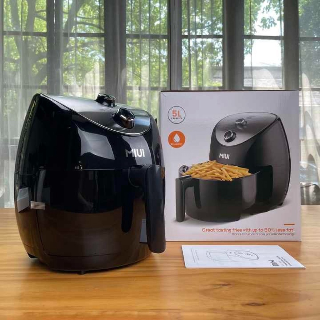 MIUI Air Fryer Mesin Penggoreng Tanpa Minyak Anti Lengket 5 L Button