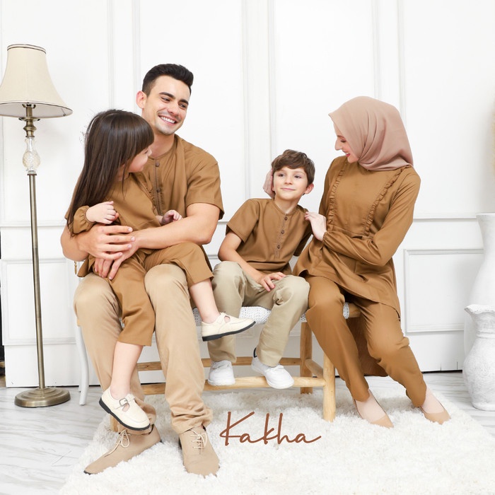 Kakha -Kareem Series (Khaki) - Sarimbit Keluarga Muslim