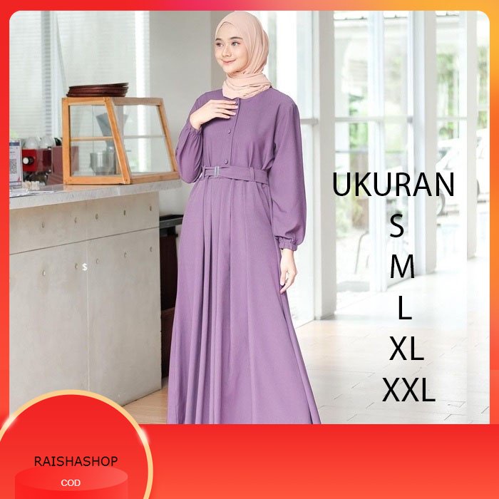 Gamis Remaja Pesta Mewah Kekinian Premium Jumbo Syari Wanita Terbaru 2021 Polos Hitam Putih Modern
