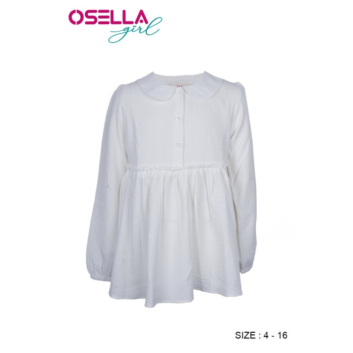 Osella Kids - Kemeja Lengan Panjang Anak Perempuan Warna Putih 2337300601