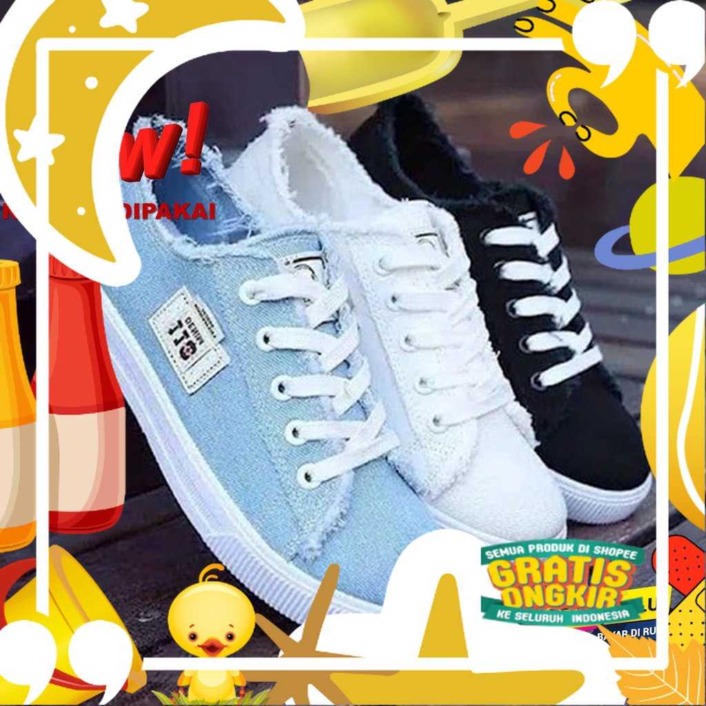 Fashion sepatu spatu shoes sneakers remaja / dewasa anak / wanita perempuan cewek cewe / gunung jogi
