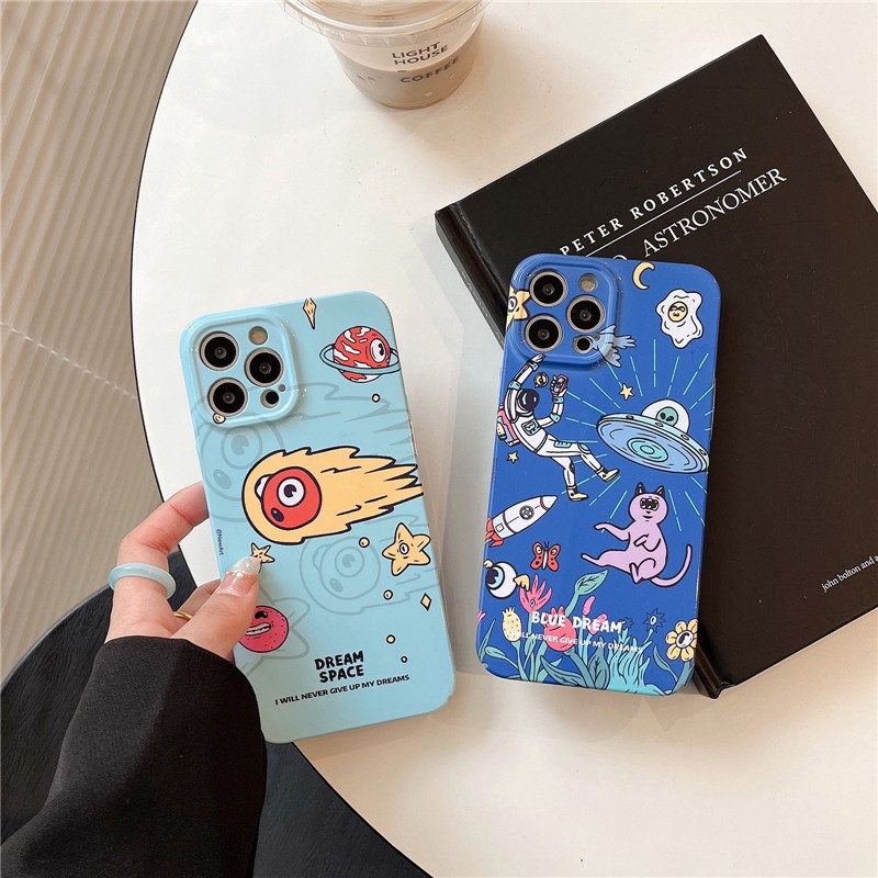 Dream planet phone case Kompatibel Untuk iphone14 13 12promax 14Pro 13 12 Pro iphone11 hard glaze shockproof anti-grease cover casing