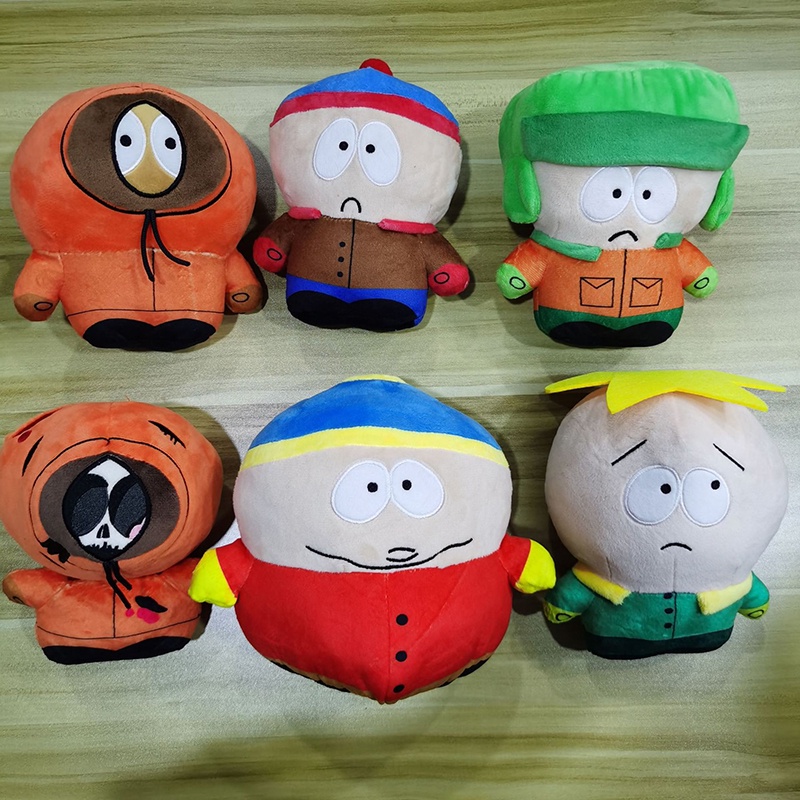 Anime The South Parks Plush Toys Cute Cartoon Stan Kyle Kenny Cartman Stuffed Figures Kids Birthday Toys