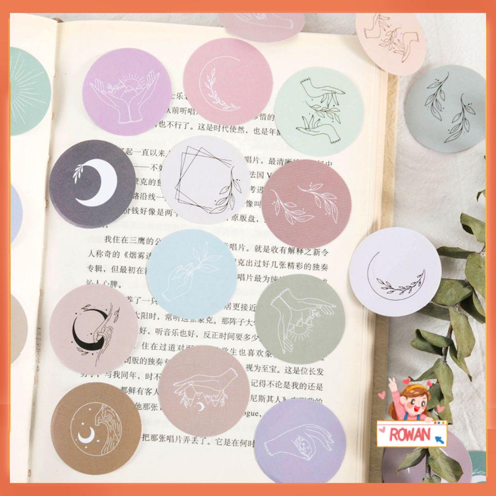 R-flower 45pcs Stiker Koper Diary DIY Planner Moon River Self Adhesive Decals