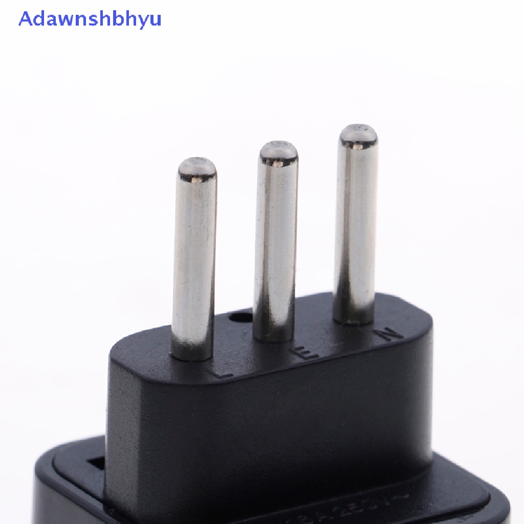 Adaptor Colokan converter travel plug Adhyu Universal UK/US/EU/AU Ke italy 3pin Ubah ID