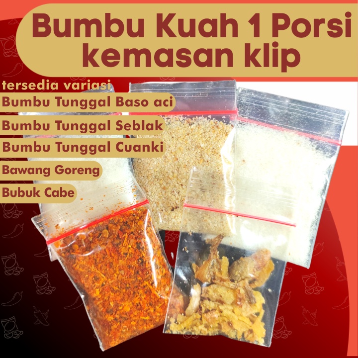 

1KLIP Bumbu Kuah Boci Seblak Cuanki 1 Porsi/Klip by GaiaRasa