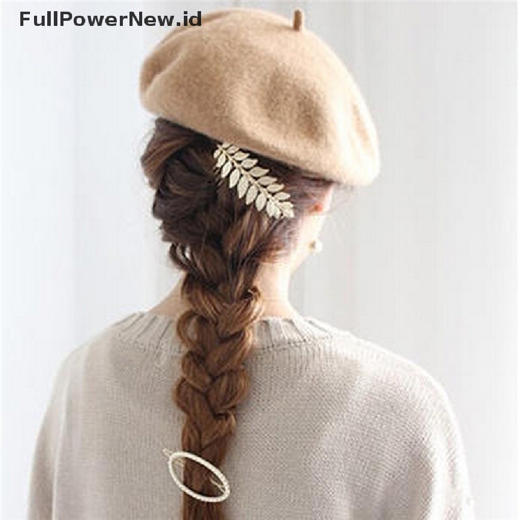 Power Hot Baru Wanita Lady Rambut Klip Sisir Rambut Jepit Rambut Paduan Daun Elegan Ikat Kepala ID