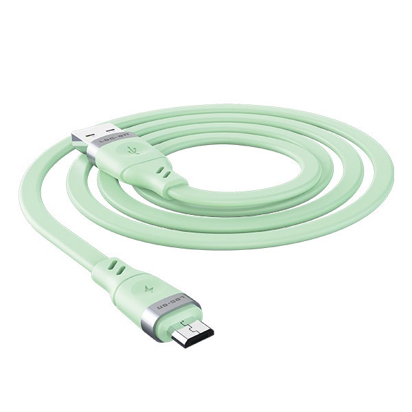 KABEL DATA LOG ON LO-CB61 2.4A 1Meter QUICKLY CHARGE Fast Charging QC 3.0A Micro USB Original