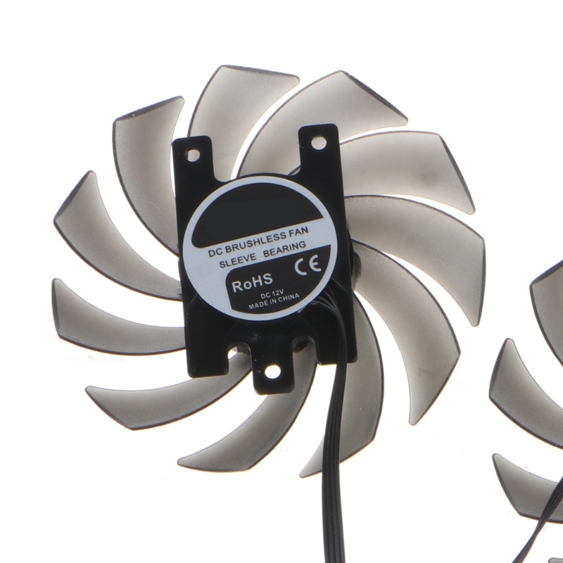 Zzz 2PCS 4Pin Cooler Fans Radiator Kartu Grafis Untuk RTX2060S GTX1660 1660ti 1660S GPU Pendingin