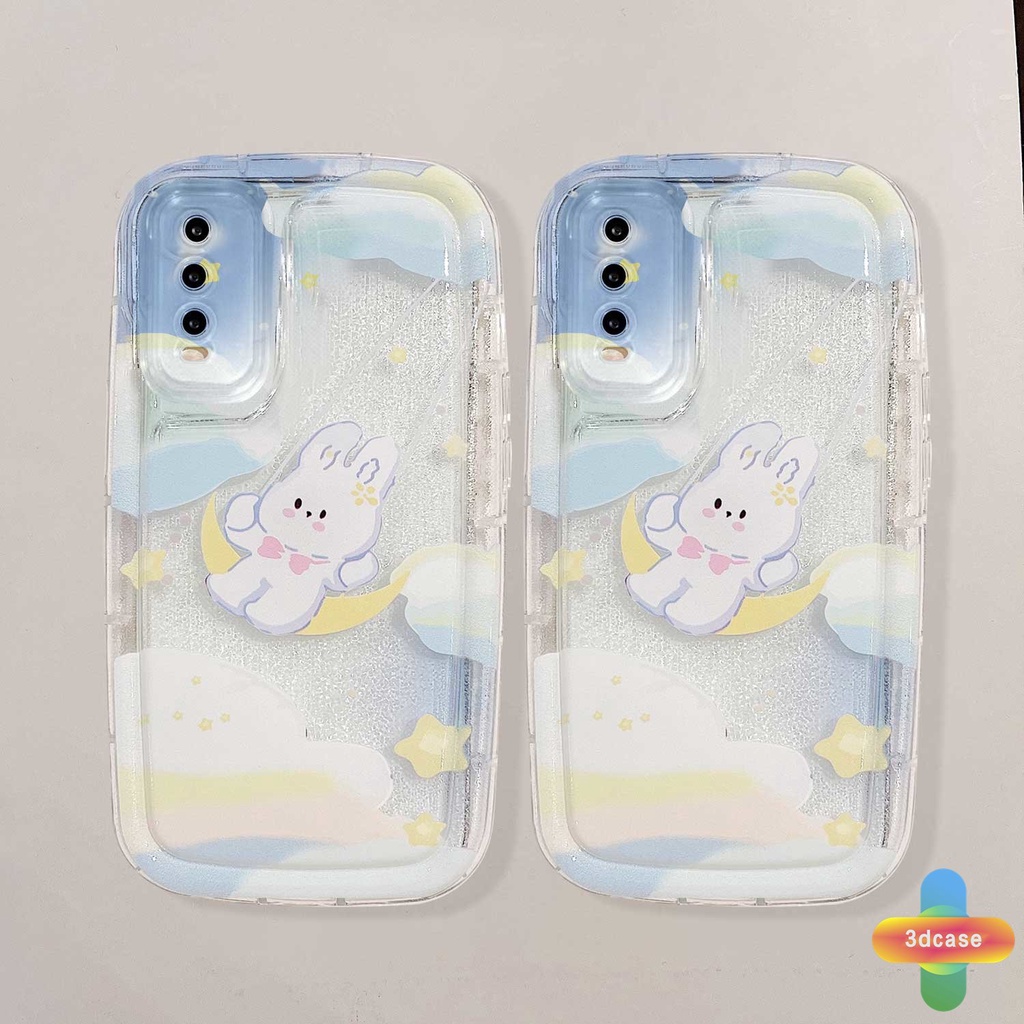 Casing VIVO Y22 Y22S Y35 Y12S Y12 Y20 Y15S Y15C Y91C Y21 2021 Y16 Y21A Y21T Y30 Y21S Y21E Y21G Y20S Y12i Y3S Y33T Y15A Y01 Y02 Y01A Y91 Y30i Y93 Y95 Y15 Y17 Y50 Y53S Y51 2020 Y51A Y10 Y33S Y1S Y11 Y31 Y20i Y91i Y51S Ins Starry Cloud Rabbit Silicone Case