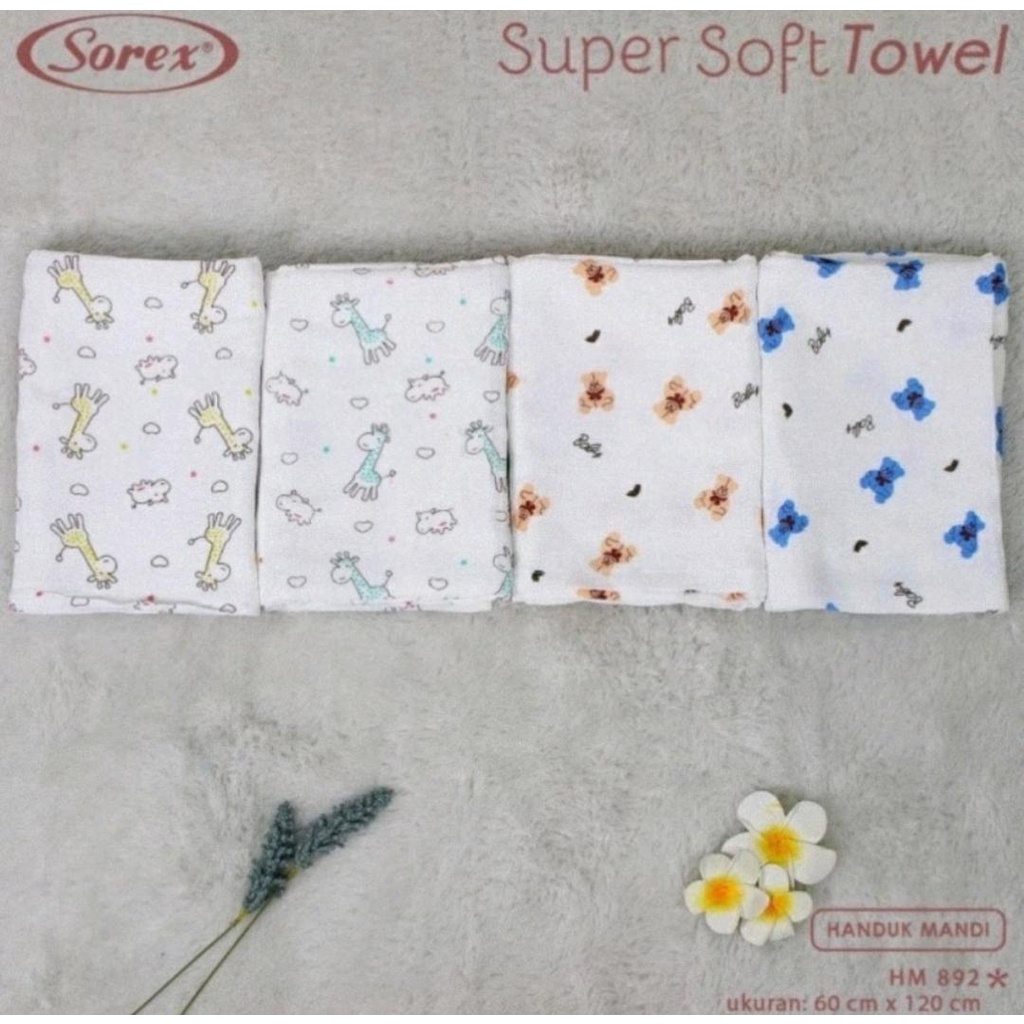 SOREX HANDUK MANDI BAYI DAN BALITA KATUN HM 892 / HANDUK MANDI BAYI