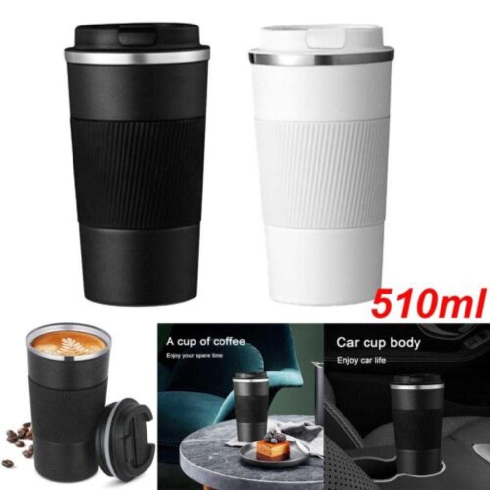 Solighter Mug Kopi Anti Bocor Travel Silicone Sleeve Insulated Cup