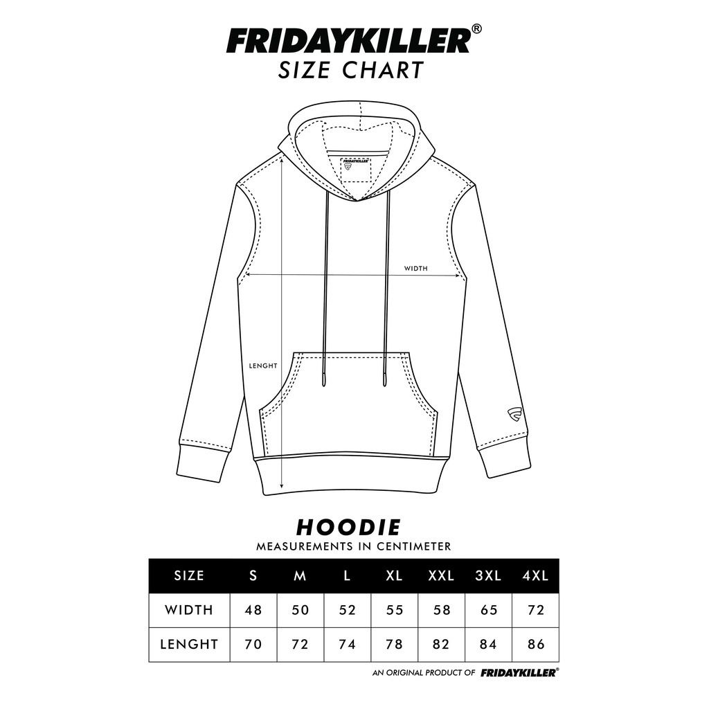 JACKET HOODIE FRIDAY KILLER | DIPPY ALL WHITE HOODIE