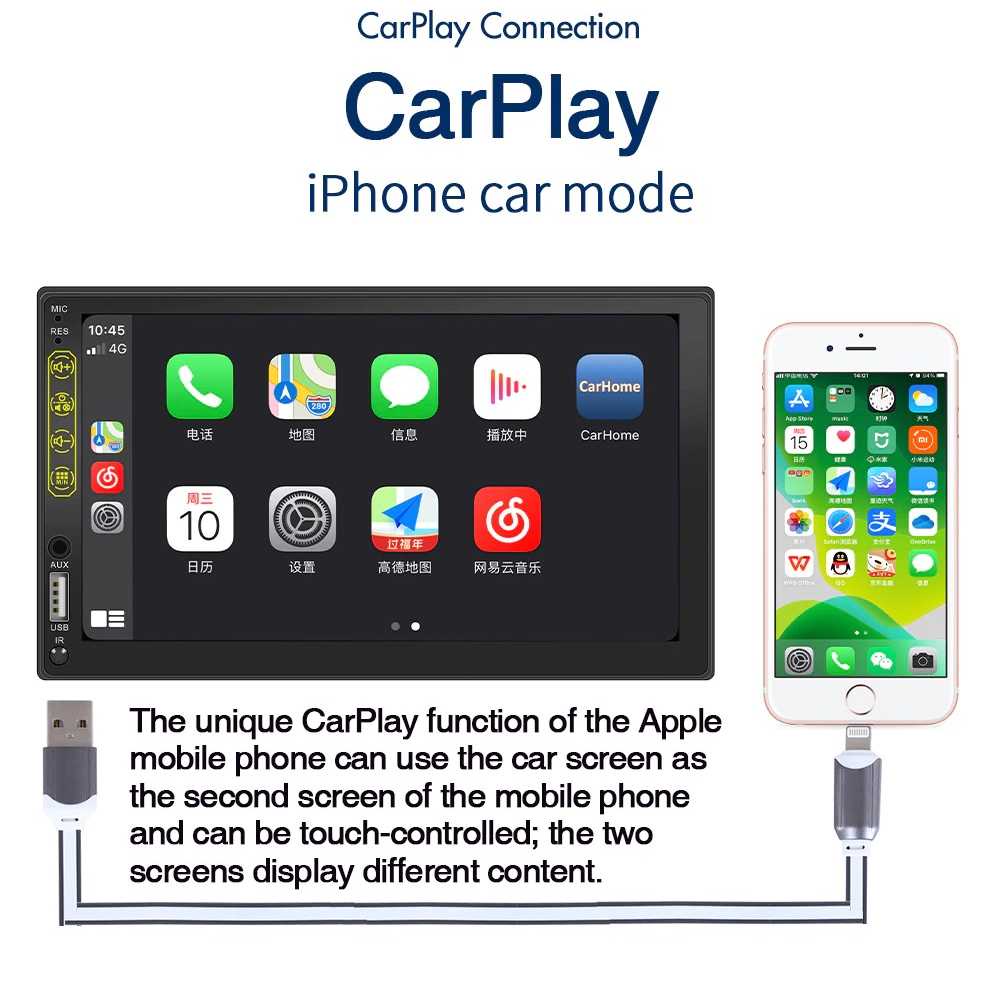 ZUIDID Head Unit CarPlay Double Din Bluetooth 5.1 - X2S ( Mughnii )