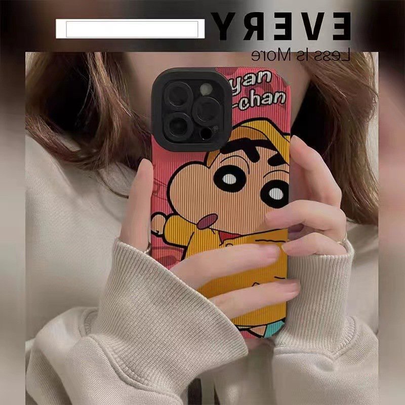 Lovely！Crayon Shin Chan Soft Case HP OPPO A91 F11 F9 Pro A3S A9 A5 A31 A53 A33 2020 A7 A5S A12 A11K A52 A92 A83 A55 A56 A55S A95 FTD Stripe Casing Realme C1 X XT Reno 2F 3 5 6 5G