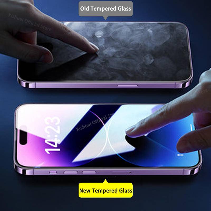 2pcs Tempered Glass Untuk Iphone14 13 12 11 Pro MAX Plus Mini Pelindung Layar Untuk iPhone X XS MAX XR 78 6 6S Plus SE 2022 2020 14Plus 13Mini 12Mini Aksesoris