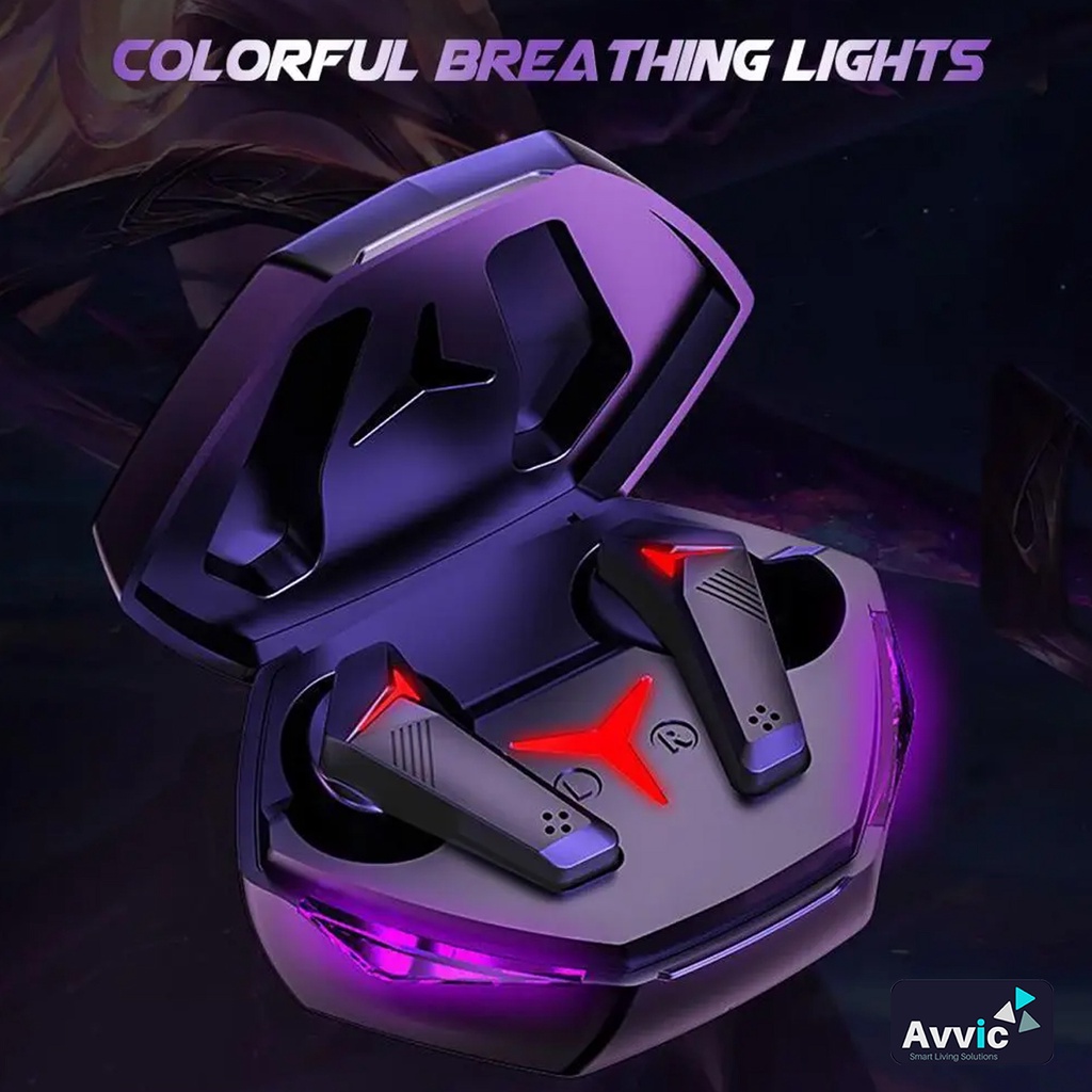 T33 TWS Headset Bluetooth 5.2 Wireless Gaming Earphone Full Bass Noise Cancelling Earbuds HiFi Stereo Handsfree