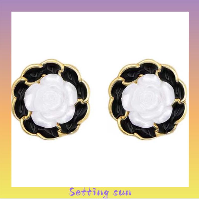 Anting S925 Desain Perak Temperamen Serbaguna Geometris Fashion Sederhana TN