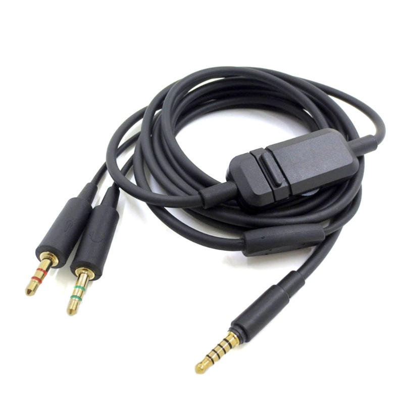 Zzz Stereo 3kabel 5mm Kabel Headset Gaming Untuk MMX300 Kabel Headphone Kontrol Volume Inline Cord Aksesoris